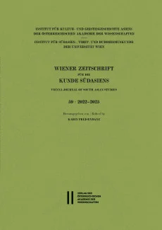Wiener Zeitschrift für die Kunde Südasiens, Band 59 (2022‒2025) ‒ Vienna Journal of South Asian Studies, Vol. 59 (2022‒2025)