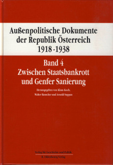 Außenpolitische Dokumente der Republik Österreich 1918‒1938, Band 4