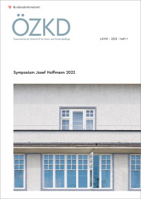 Österreichische Zeitschrift für Kunst und Denkmalpflege LXXVII, Heft 1