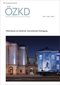 Österreichische Zeitschrift für Kunst und Denkmalpflege, Band LXXVI/2022, Heft 4