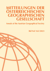 Mitteilungen der Österreichischen Geographischen Gesellschaft, Band 165