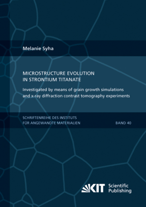 Microstructure evolution in strontium titanate Investigated by means of grain growth simulations and x-ray diffraction contrast tomography experiments