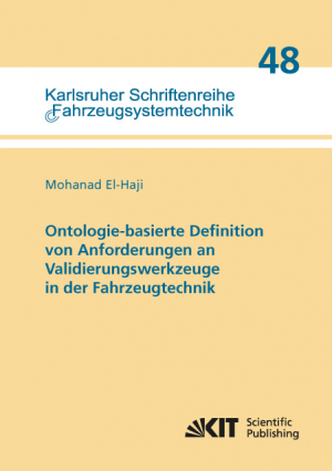 Ontologie-basierte Definition von Anforderungen an Validierungswerkzeuge in der Fahrzeugtechnik