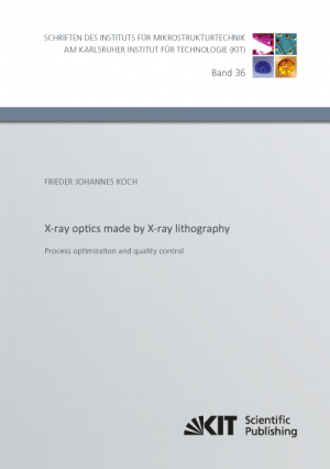 X-ray optics made by X-ray lithography: Process optimization and quality control