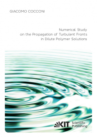 Numerical Study on the Propagation of Turbulent Fronts in Dilute Polymer Solutions