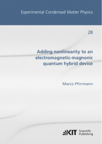 Adding nonlinearity to an electromagnetic-magnonic quantum hybrid device