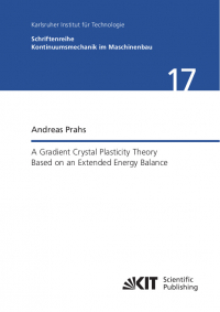 A Gradient Crystal Plasticity Theory Based on an Extended Energy Balance