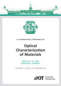 OCM 2023 - Optical Characterization of Materials : Conference Proceedings