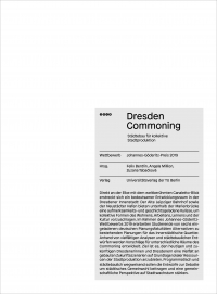 Dresden commoning – Städtebau für kollektive Stadtproduktion