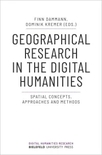 Geographical Research in the Digital Humanities