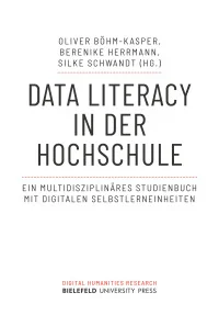 Data Literacy in der Hochschule