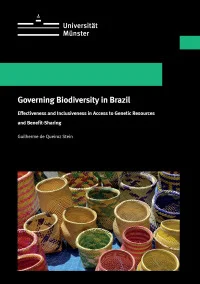 Governing Biodiversity in Brazil