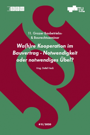 11. Grazer Baubetriebs- und Baurechtsseminar, Tagungsband 2020