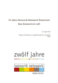 12 Jahre Sensorik Netzwerk Österreich. Das Dutzend ist voll!