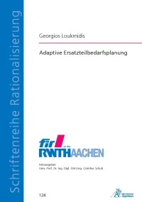 Adaptive Ersatzteilbedarfsplanung