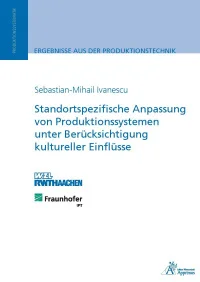 Standortspezifische Anpassung von Produktionssystemen unter Berücksichtigung kultureller Einflüsse
