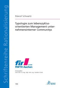 Typologie zum lebenszyklusorientierten Management unternehmensinterner Communitys
