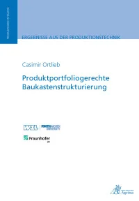 Produktportfoliogerechte Baukastenstrukturierung