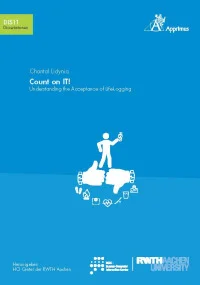 Count in IT! - Understanding the Acceptance of Life-Logging