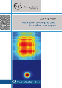 Optimization of waveguide optics for lensless x-ray imaging