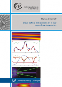 Wave optical simulations of x-ray nano-focusing optics