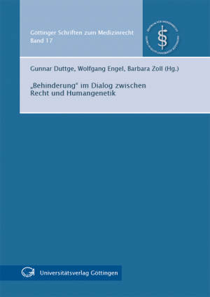 “Behinderung” im Dialog zwischen Recht und Humangenetik