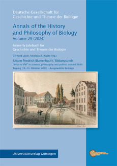 Johann Friedrich Blumenbach’s ‘Bildungstrieb’. “What is life?” in science, philosophy and politics around 1800