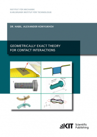 Geometrically exact theory for contact interactions