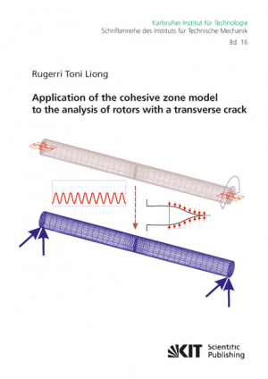 Application of the cohesive zone model to the analysis of rotors with a transverse crack