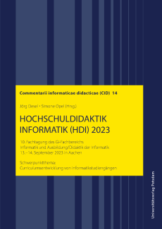 Hochschuldidaktik der Informatik HDI 2023