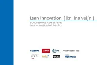 Lean Innovation