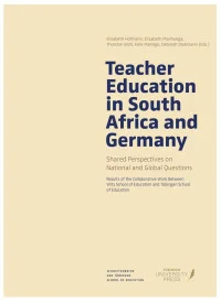 Teacher Education in South Africa and Germany