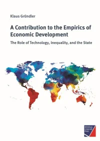 A Contribution to the Empirics of Economic Development