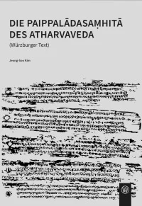 Die Paippaladasamhita des Atharvaveda (Würzburger Text)