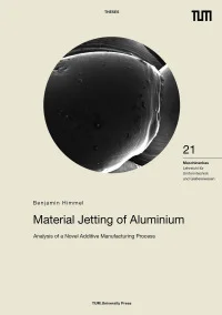 Material Jetting of Aluminium