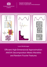 Efficient High-Dimensional Approximation: ANOVA Decomposition Meets Wavelets and Random Fourier Features