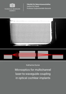 Microoptics for multichannel laser-to-waveguide coupling in optical cochlear implants