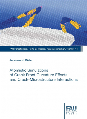 Atomistic Simulations of Crack Front Curvature Effects and Crack-Microstructure Interactions