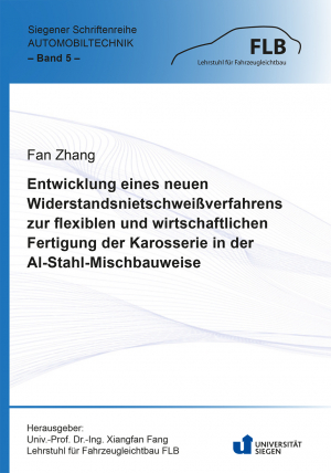 Entwicklung eines neuen Widerstandsnietschweißverfahrens zur flexiblen und wirtschaftlichen Fertigung der Karosserie in der Al-Stahl-Mischbauweise