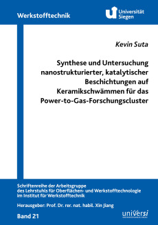 Synthese und Untersuchung nanostrukturierter, katalytischer Beschichtungen auf Keramikschwämmen für das Power-to-Gas-Forschungscluster