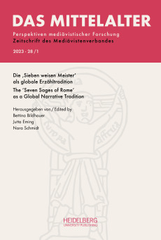 Das Mittelalter. Perspektiven mediävistischer Forschung : Zeitschrift… / 2023, Band 28, Heft 1