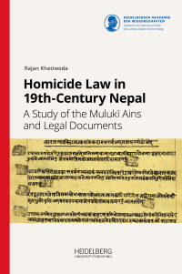 Homicide Law in 19th-Century Nepal
