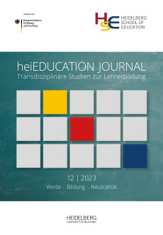 heiEDUCATION JOURNAL / Werte – Bildung – Neutralität