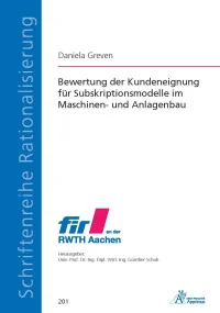 Bewertung der Kundeneignung für Subskriptionsmodelle im Maschinen- und Anlagenbau