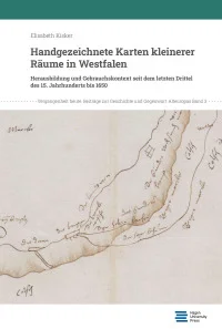 Handgezeichnete Karten kleinerer Räume in Westfalen