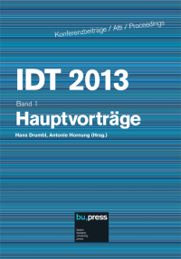 IDT 2013/1 Hauptvorträge