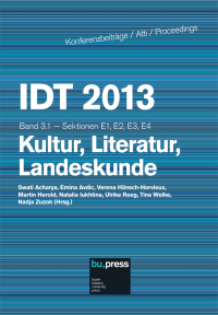 IDT 2013 Band 3.1 - Kultur, Literatur, Landeskunde