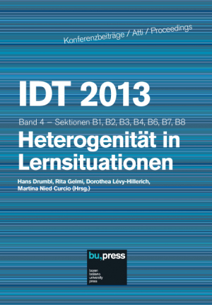 IDT 2013 Band 4 – Heterogenität in Lernstituationen