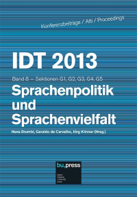 IDT 2013/8 Sprachenpolitik und Sprachenvielfalt